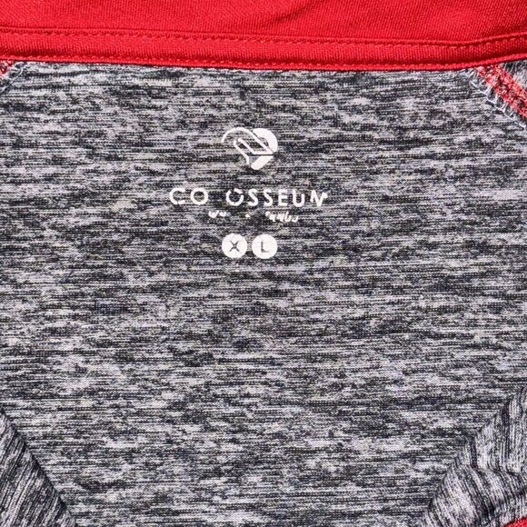 Colosseum University Wisconsin Shirt Women's XL Heather Gray Long Sleeve 1/4 Zip - Picture 3 of 8